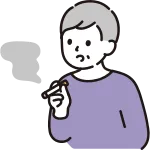 A Woman Who Smokes Senior SVG Icon